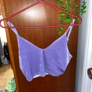 velvet purple tank